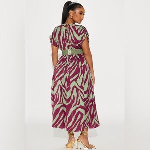 Stylish Zebra Print Dress